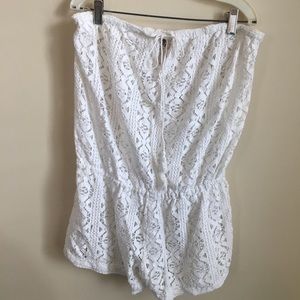 Beach cover up romper